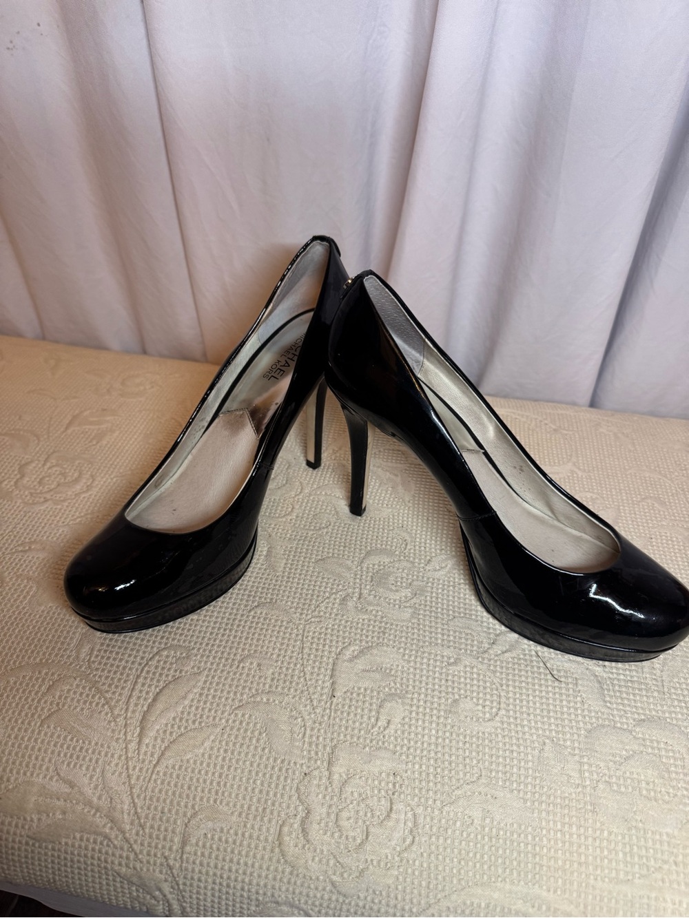 Michael Kors Black Patent Platform Stiletto Pumps